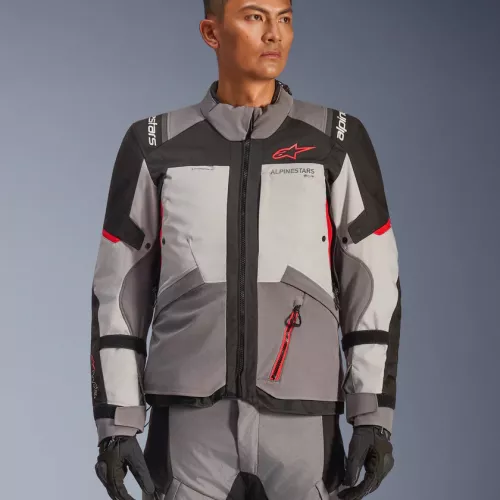 CHAQUETA ALPINESTARS ANDES V4 DRYSTAR GRIS ROJO