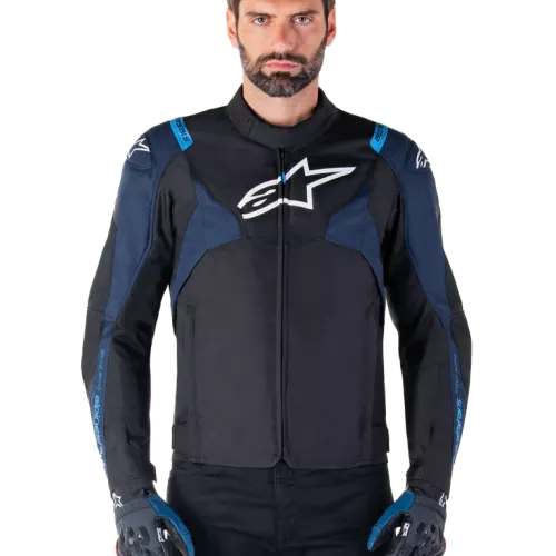 CHAQUETA ALPINESTARS T-JAWS V4 WP NEGRO AZUL