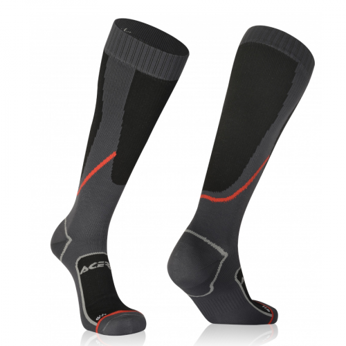 CALCETIN ACERBIS NO-WET NEGRO/GRIS