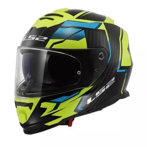CASCO LS2 FF800 STORM II TRACKER NEGRO AMARILLO BRILLO