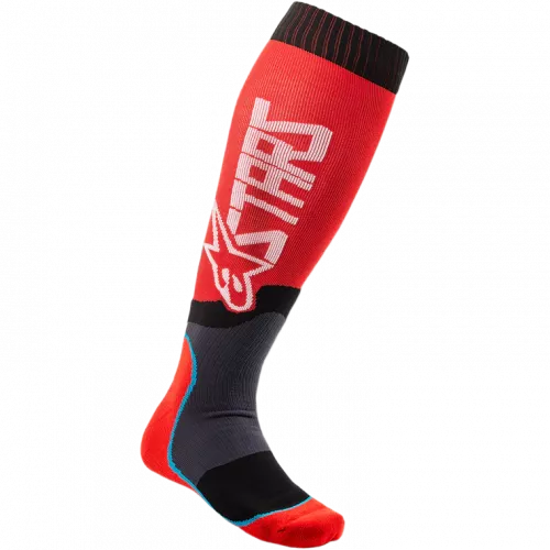 CALCETINES ALPINESTARS MX PLUS-2 ROJO/BLANCO