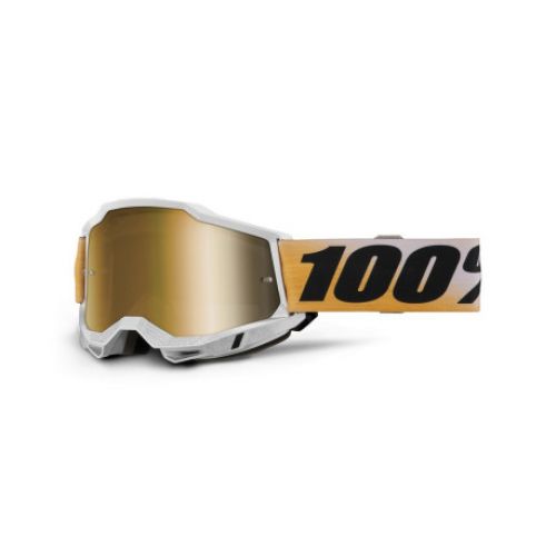 GAFAS 100% ACCURI 2 M2 SHIV LENTE ESPEJO ORO
