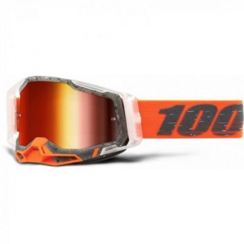 GAFAS 100% RACECRAFT 2 SCHRUTE LENTE ESPEJO ROJO