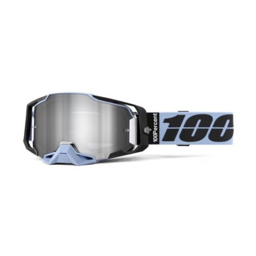 GAFAS 100% ARMEGA PETROS LENTE ESPEJO PLATA