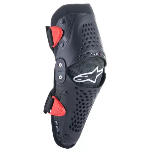 RODILLERAS ALPINESTARS YOUTH SX-1 V2 NEGRO-ROJO