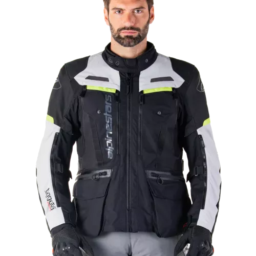 CHAQUETA ALPINESTARS BOGOTA PRO DRYSTAR NEGRO-GRIS-FLUOR