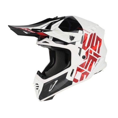 CASCO ACERBIS X-TRACK 22-06 NEGRO/BLANCO/ROJO