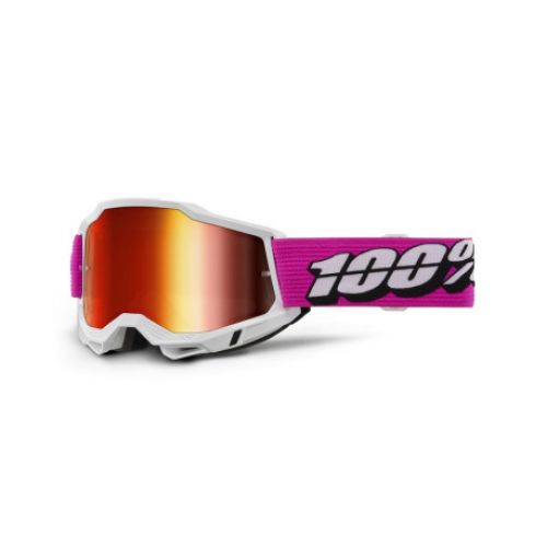 GAFAS 100% ACCURI 2 M2 ROY LENTE ESPEJO ROJO