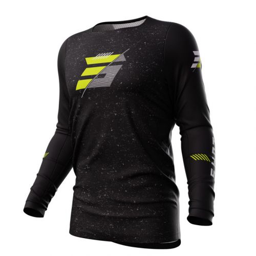 CAMISETA SHOT SPECK NEGRO AMARILLO