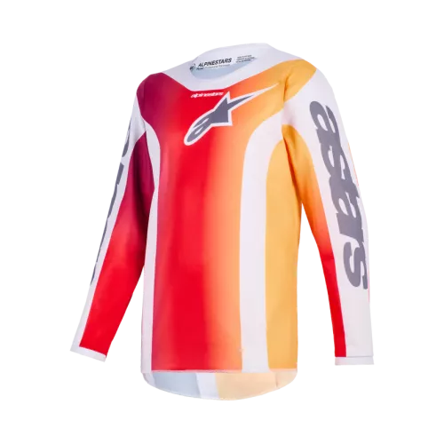 CAMISETA ALPINESTARS YOUTH FLUID PORTL ROJO GRIS NARANJA