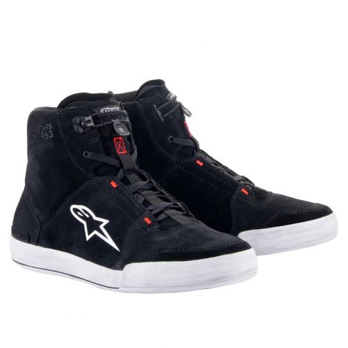 ZAPATOS ALPINESTARS CHROME NEGRO/ROJO
