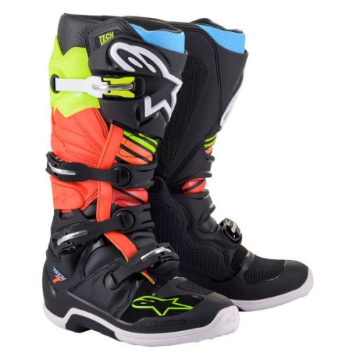 BOTAS ALPINESTARS TECH 7 NEGRO AMARILLO NARANJA