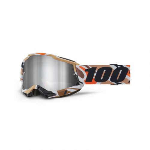 GAFAS 100% ACCURI 2 M2 FLEA LENTE ESPEJO PLATA