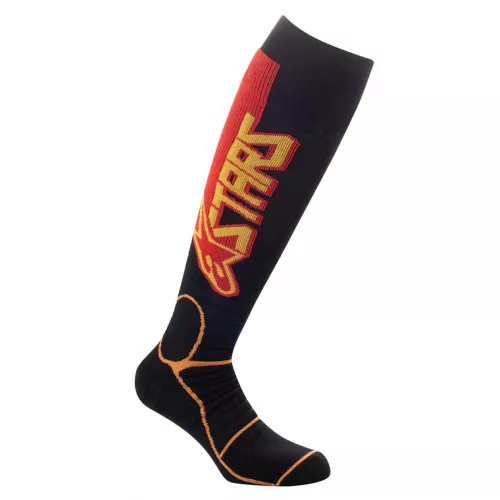CALCETINES ALPINESTARS MX PRO NEGRO ROJO NARANJA