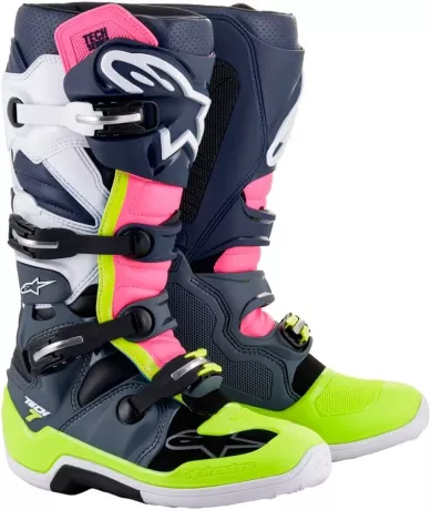BOTAS ALPINESTARS TECH 7 NEGRO ROSA FLUOR