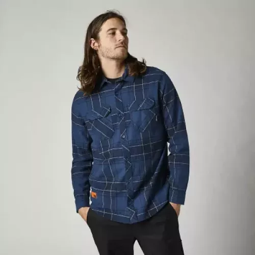 CAMISA FOX TRAILDUST FLANNEL AZUL