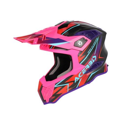 CASCO ACERBIS AIRSTRIKE-X NEGRO ROSA