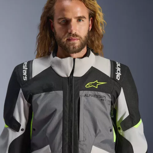 CHAQUETA ALPINESTARS ANDES V4 DRYSTAR GRIS FLUOR