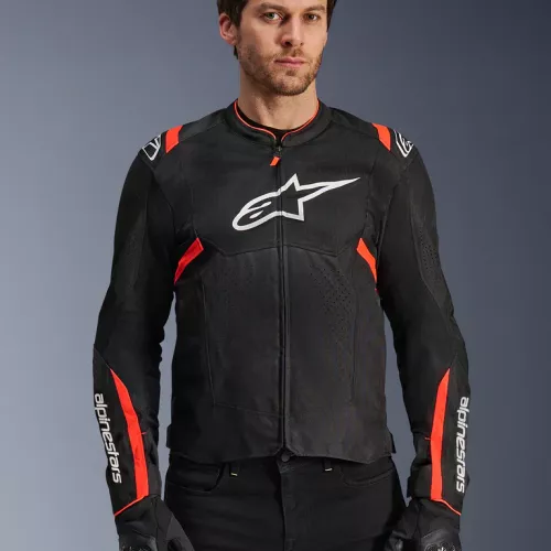 CHAQUETA ALPINESTARS VENTILADA T-SPS V2 NEGRA ROJO