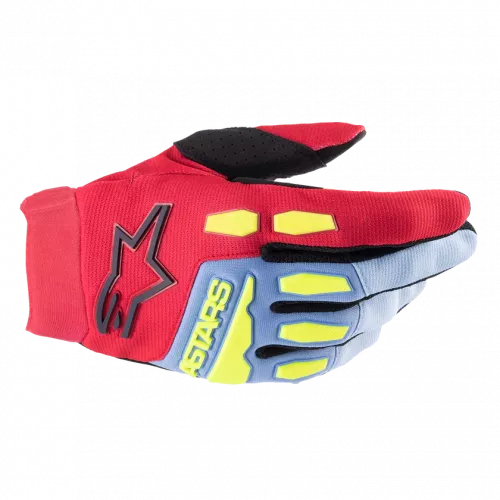 GUANTES ALPINESTARS FULL BORE AZUL ROSA