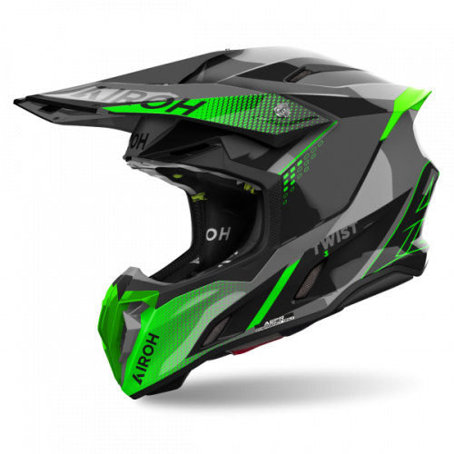 CASCO AIROH TWIST 3.0 SHARD VERDE BRILLO
