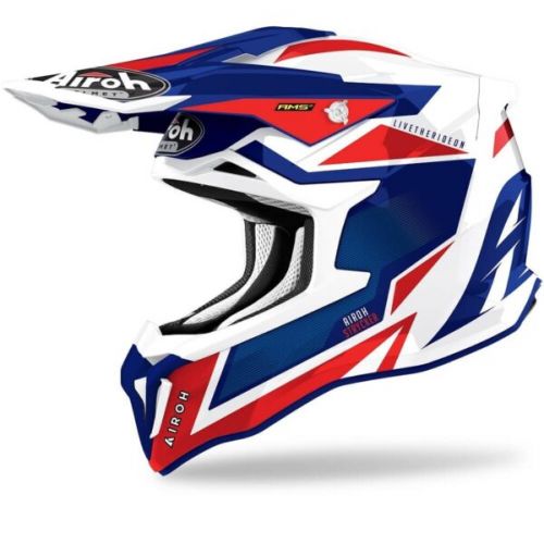 CASCO AIROH STRYCKER AXE AZUL-ROJO GLOSS