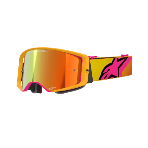GAFAS ALPINESTARS SUPERTECH CORP ROSA AMARILLO