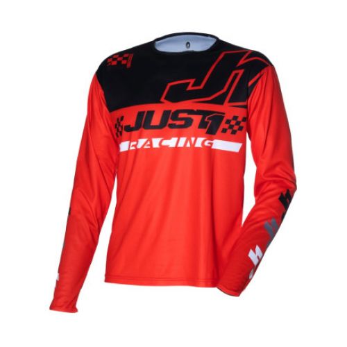 CAMISETA JUST1 J-COMMAND COMP NEGRO/ROJO/BLANCO