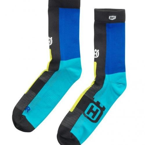 CALCETINES HUSQVARNA-100% DISCOVER NEGRO AZUL