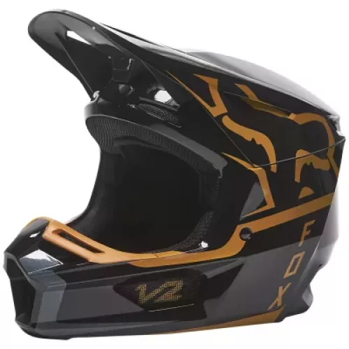 CASCO FOX V2 MERZ NEGRO/ORO