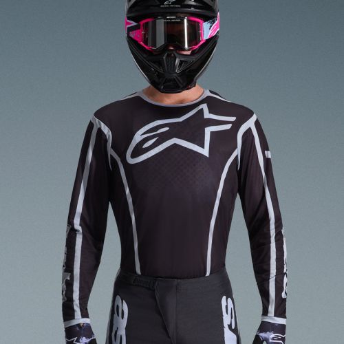 CAMISETA ALPINESTARS FLUID APEX NEGRO GRIS