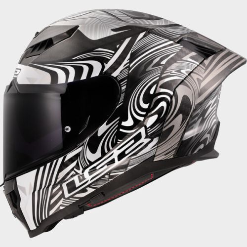 CASCO LS2 FF807 DRAGON ENTHUM SILVER