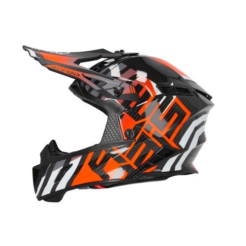 CASCO ACERBIS STEEL CARBON 2206 NARANJA FLUOR