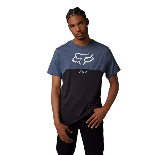 CAMISETA FOX PREMIUM RYAKTR AZUL/NEGRO
