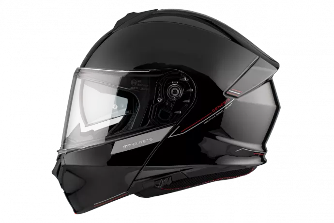 casco mt genesis sv NEGRO brillo