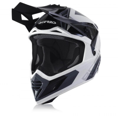 casco acerbis x-track vtr blanco negro