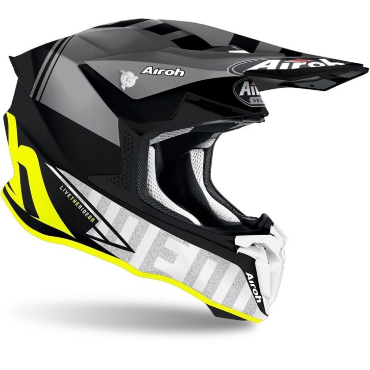 CASCO AIROH TWIST 2.0 AMARILLO MATE TECH