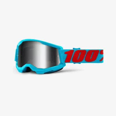 GAFAS 100% STRATA 2 SUMMIT LENTE ESPEJO PLATA