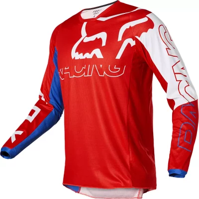 CAMISETA FOX 180 SKEW BCO-ROJO 02