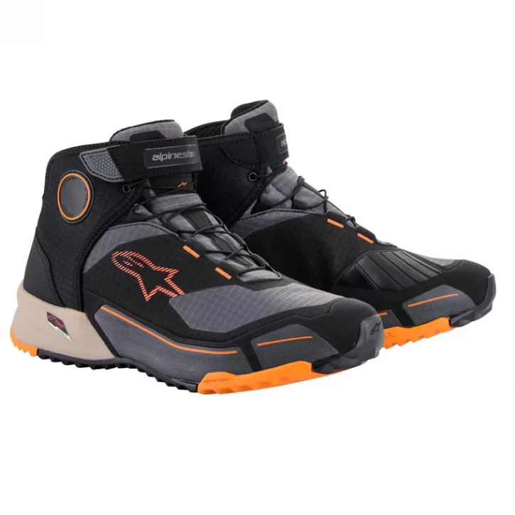 ZAPATOS ALPINESTARS CR-X DRYSTAR NEGRO MARRON NARANJA