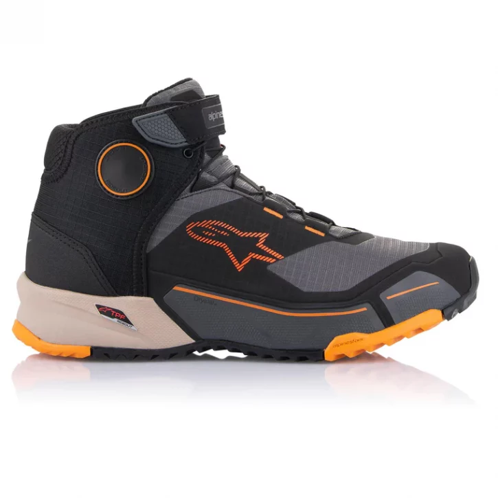 ZAPATOS ALPINESTARS CR-X DRYSTAR NEGRO MARRON NARANJA