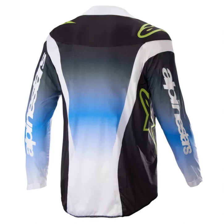CAMISETA ALPINESTAR YOUTH RACER PUSH AZUL BLANCO 01