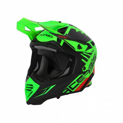 CASCO ACERBIS X-TRACK 2206 VERDE FLUOR-NEGRO