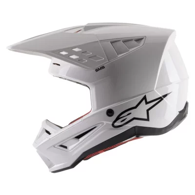 CASCO ALPINESTARS SM5 solid BLANCO brillo 01