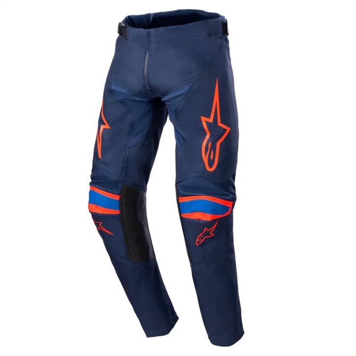 PANTALON ALPINESTAR YOUTH RACER NARIN AZUL NARANJA 01