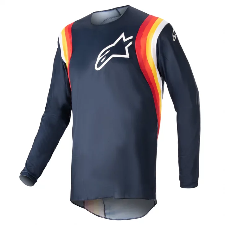 camiseta alpinestars fluid corsa marino02