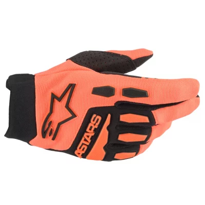 guantes alpinestars full bore naranja negro 01