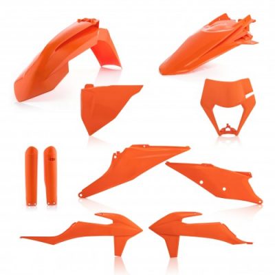kit plastica completa acerbis naranja exc-exc-f 20