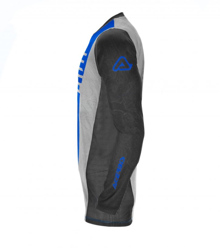 camiseta acerbis mx j-track one azul gris