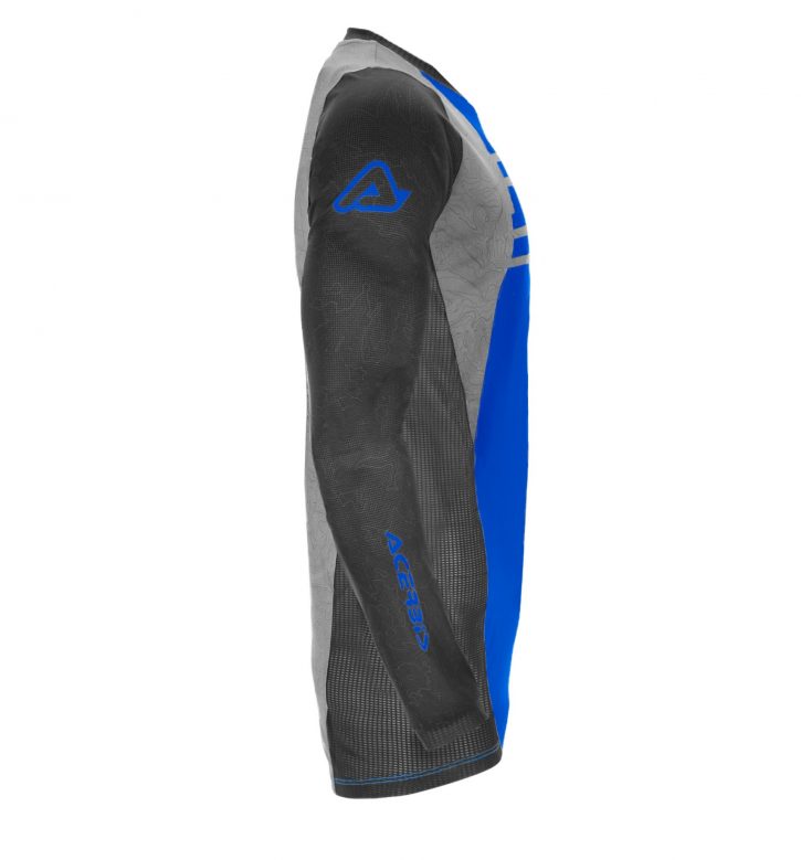 camiseta acerbis mx j-track one azul gris